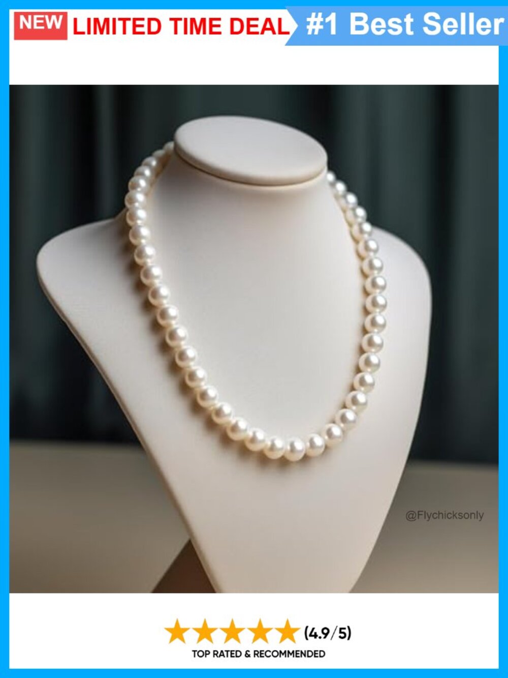 Freshwater Cultured Pearl Jewelry Set Necklace Bracelet Stud Earrings 4pc - Picture 2 of 6